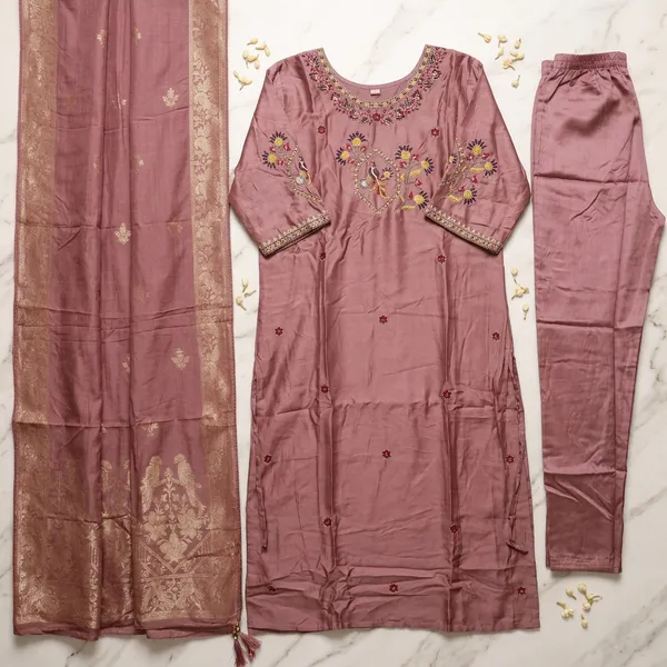 3_Piece_short_kurti_set_with_charming_dupatta