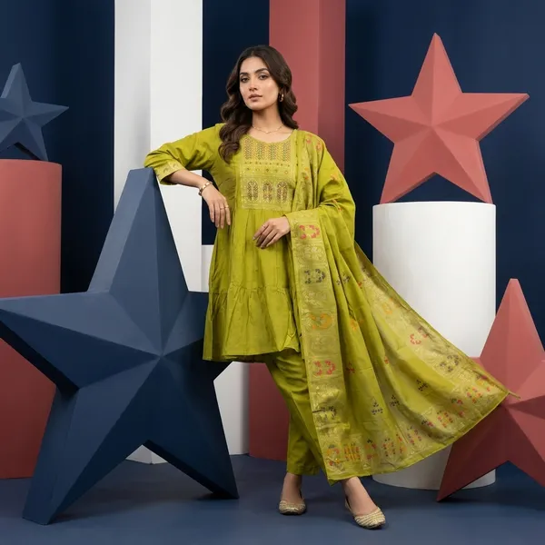 3_Piece_short_kurti_set_with_charming_dupatta