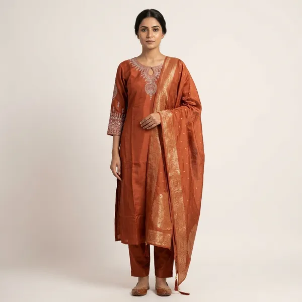 3_Piece_short_kurti_set_with_charming_dupatta