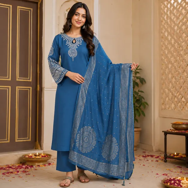 3_Piece_short_kurti_set_with_charming_dupatta