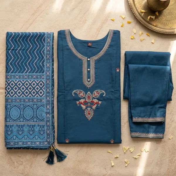 3_Piece_short_kurti_set_with_charming_dupatta