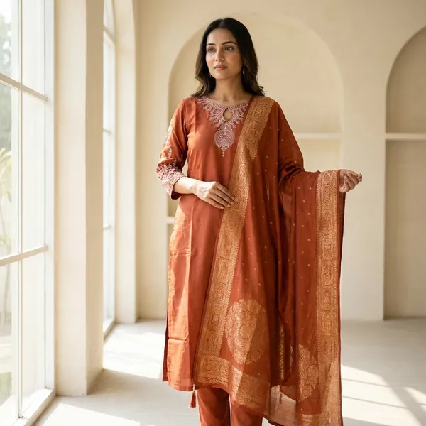 3_Piece_short_kurti_set_with_charming_dupatta