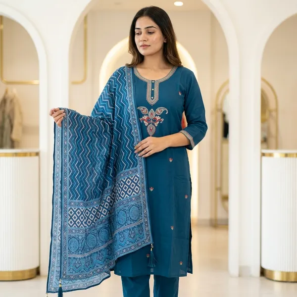 3_Piece_short_kurti_set_with_charming_dupatta