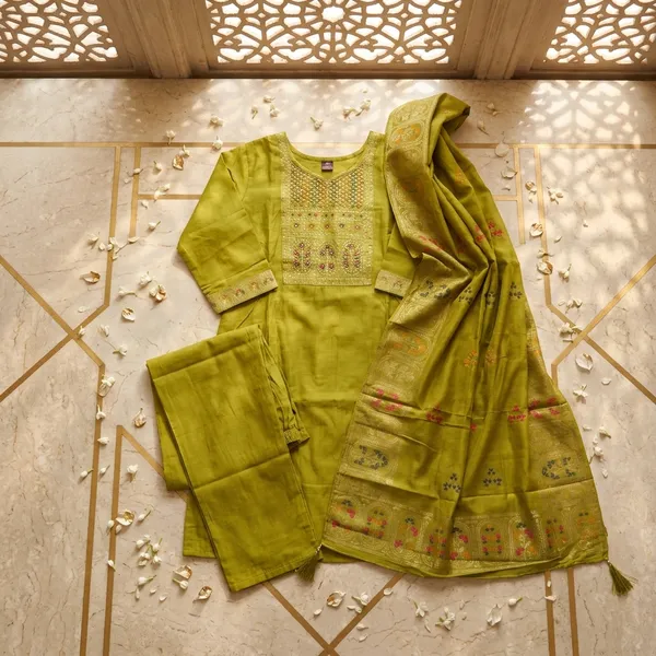 3_Piece_short_kurti_set_with_charming_dupatta