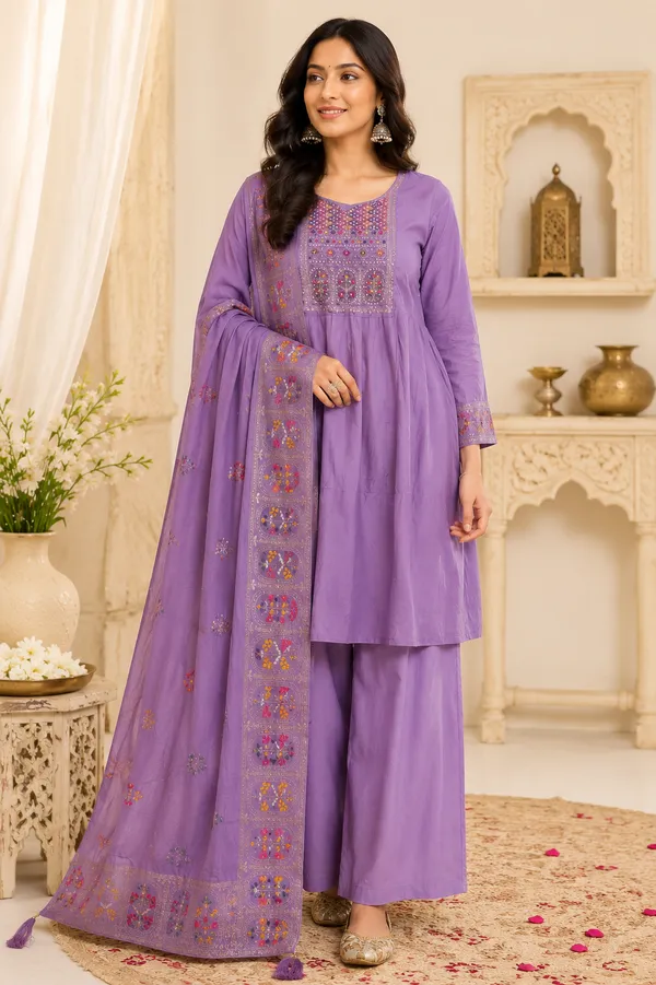 3_Piece_short_kurti_set_with_charming_dupatta