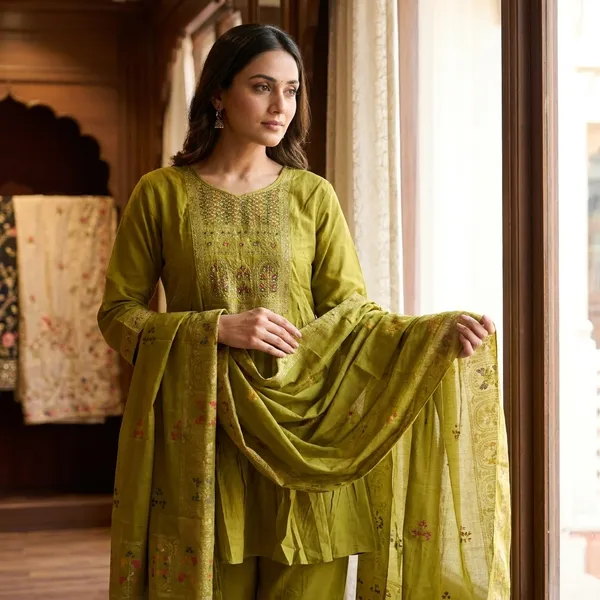 3_Piece_short_kurti_set_with_charming_dupatta