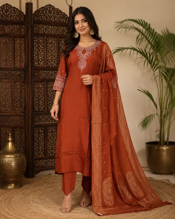 3_Piece_short_kurti_set_with_charming_dupatta