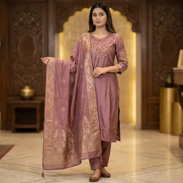3_Piece_short_kurti_set_with_charming_dupatta