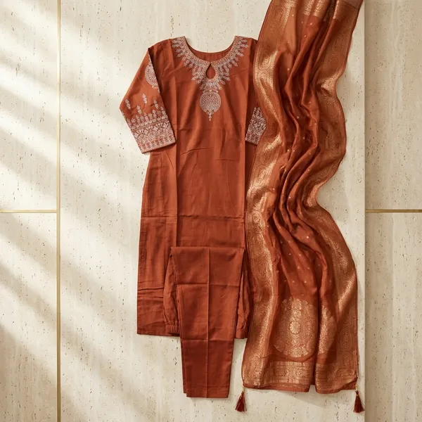 3_Piece_short_kurti_set_with_charming_dupatta
