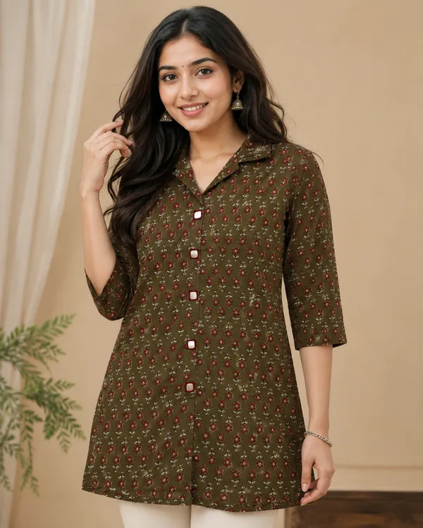 Cotton_Kurti_-_elegant_look_when_combined_with_jeans_,_pants,_leggings