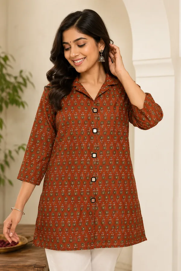 Cotton_Kurti_-_elegant_look_when_combined_with_jeans_,_pants,_leggings