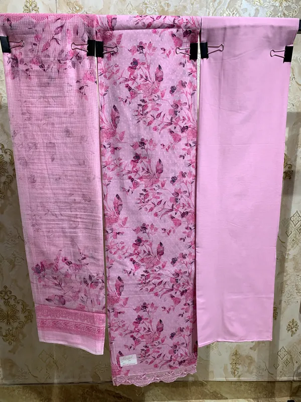 Fresh_Pink_Jacquard_Cotton_&_Chiffon_Suit_Dress_Material_For_Women