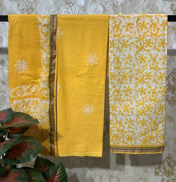 Mango_Yellow_Cotton_/_Base_Not_Specified_Batik_Print_Suit_Dress_Material_For_Women