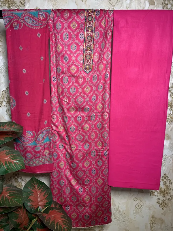 Deep_Magenta_Jam_Cotton_&_Muslin_Dupatta_Suit_Dress_Material_For_Women