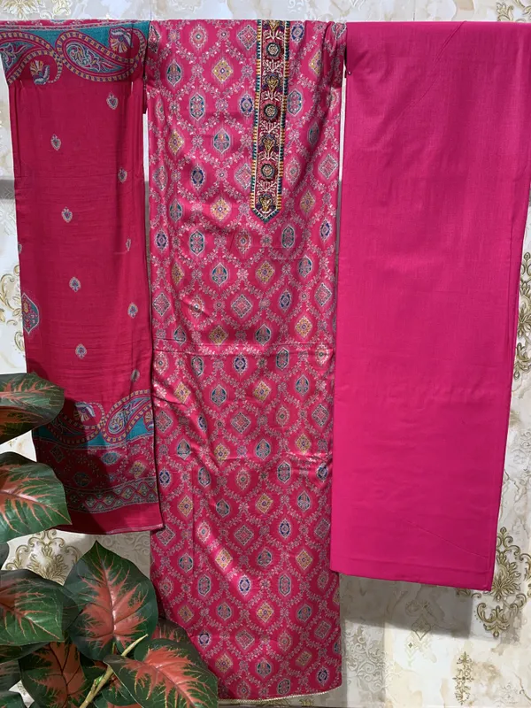 Deep_Magenta_Jam_Cotton_&_Muslin_Dupatta_Suit_Dress_Material_For_Women