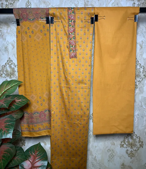 Haldi_Yellow_Jam_Cotton_&_Muslin_Dupatta_Suit_Dress_Material_For_Women