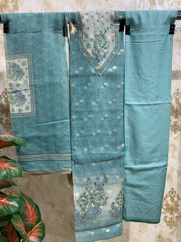 Kota_Doria_block_print_with_lace_work_