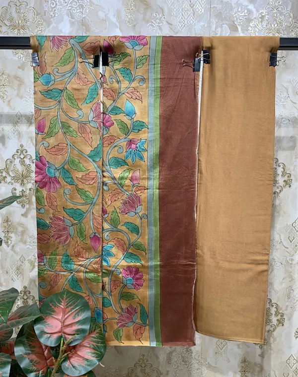 Mustard_Golden_Maheshwari_Silk_Kalamkari_Suit_Dress_Material_For_Women