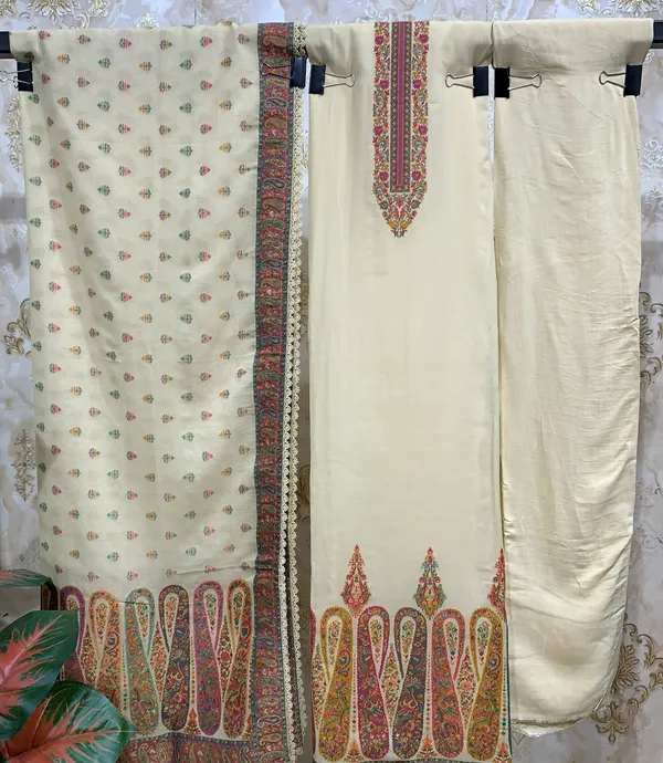 Cream_Premium_Fabric_Bandhani_Tie_&_Dye_Suit_Dress_Material_For_Women