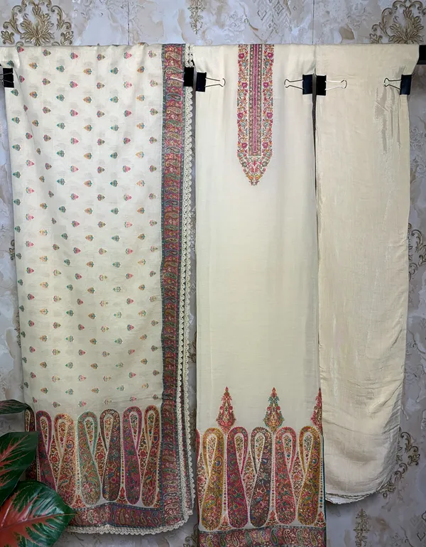 Cream_Premium_Fabric_Bandhani_Tie_&_Dye_Suit_Dress_Material_For_Women