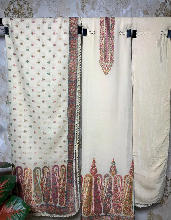 Cream_Premium_Fabric_Bandhani_Tie_&_Dye_Suit_Dress_Material_For_Women