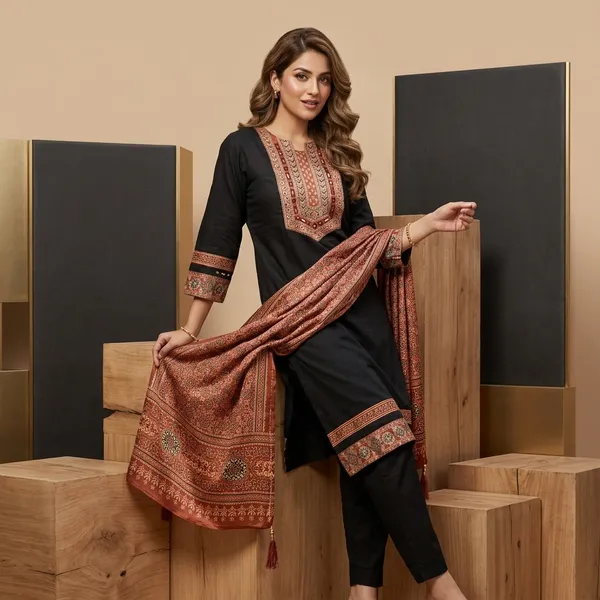 Mashroo_3_piece_classic_look_with_Silk_Dupatta