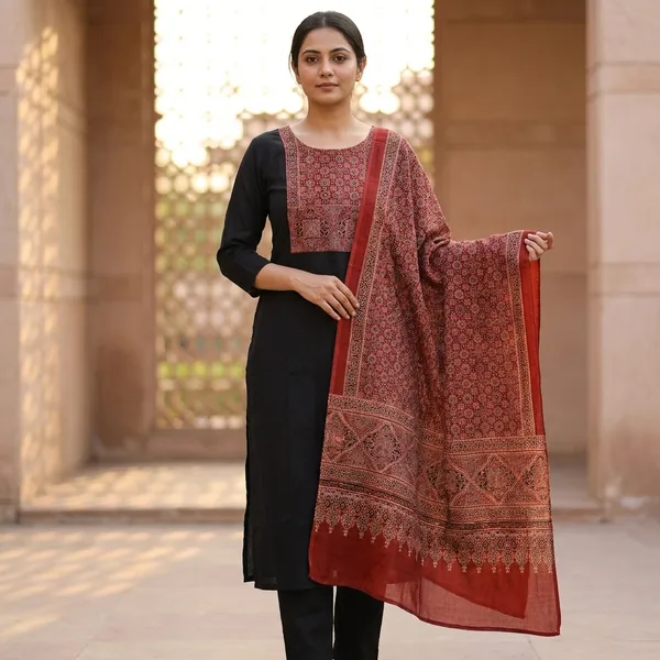 Mashroo_3_piece_very_beautiful_classic_look_with_Silk_Dupatta