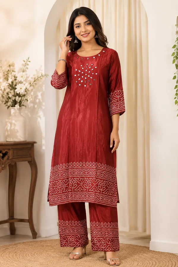 Mashroo_Silk_2_piece_suit_set_top_&_bottom
