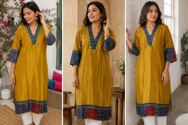 Mashroo_Silk_kurti_with_elegant_&_charming_work_done_on_neck_&_sleeves