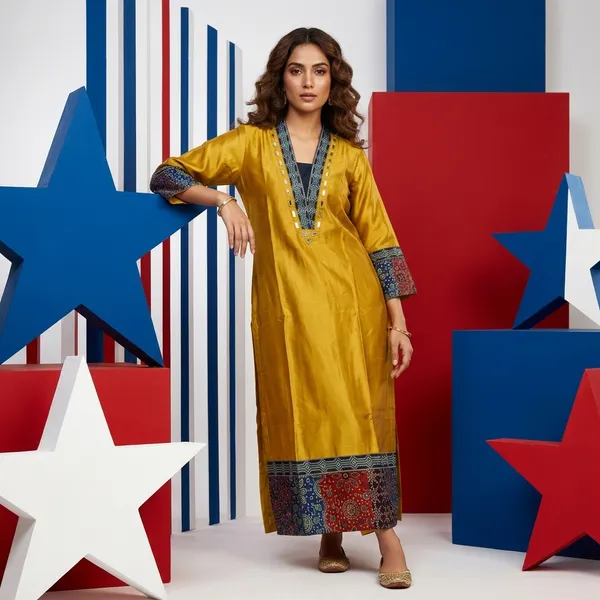 Mashroo_Silk_kurti_with_elegant_&_charming_work_done_on_neck_&_sleeves