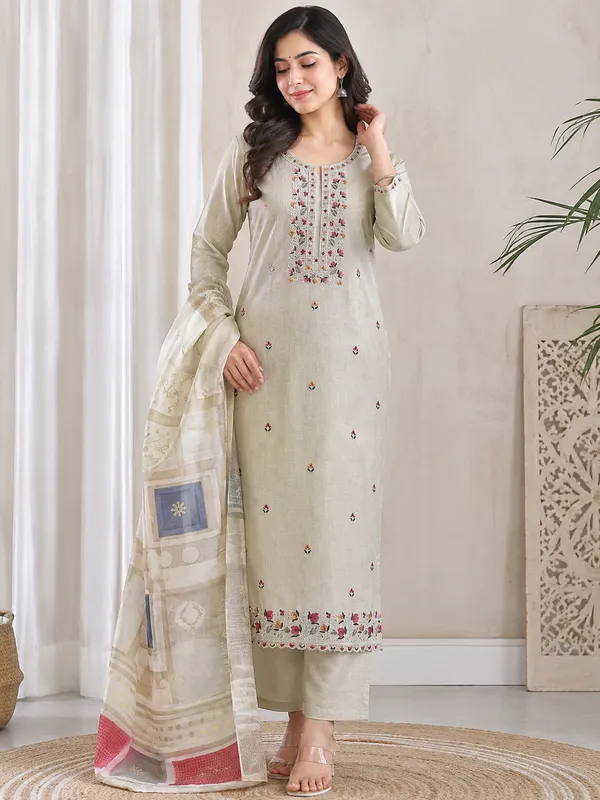 Munga_jamdani_knot_work_with_jamdani_dupatta,_Premium_Cotton_Bottom_