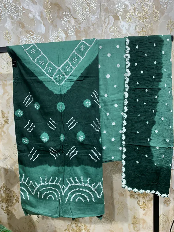 Light_&_Dark_Green_Pure_Cotton_Suit_Dress_Material_For_Women