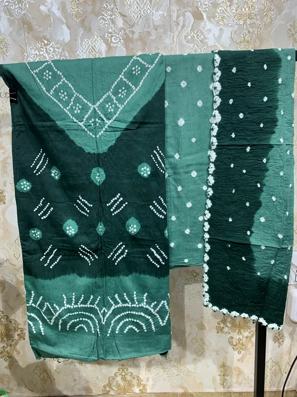Light_&_Dark_Green_Pure_Cotton_Suit_Dress_Material_For_Women