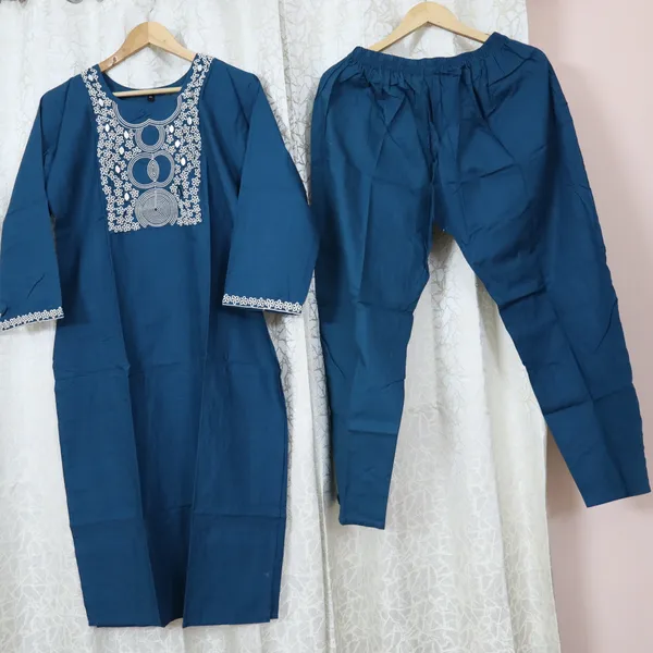 Premium_Cotton_2_piece_set_with_elegant_embroidery_on_neck_&_sleeves
