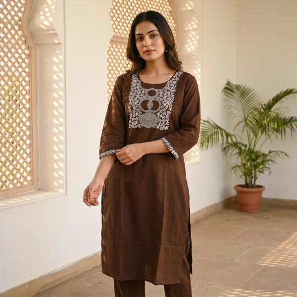 Premium_Cotton_2_piece_set_with_elegant_embroidery_on_neck_&_sleeves
