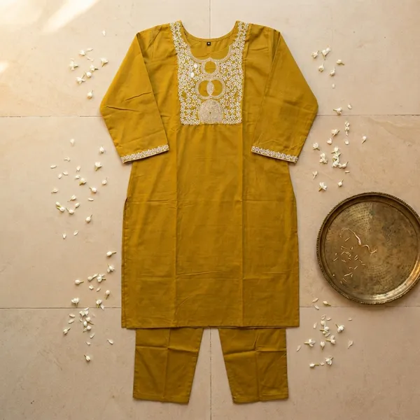 Premium_Cotton_2_piece_set_with_elegant_embroidery_on_neck_&_sleeves