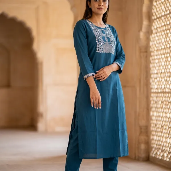 Premium_Cotton_2_piece_set_with_elegant_embroidery_on_neck_&_sleeves