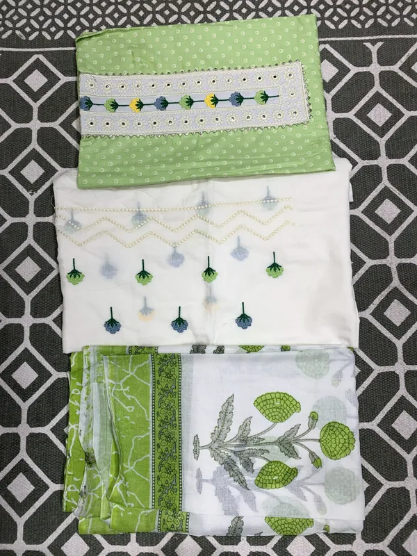 Light_Parrot_Green_Premium_Cotton_&_Mul-Mul_Dupatta_Suit_Dress_Material_For_Women