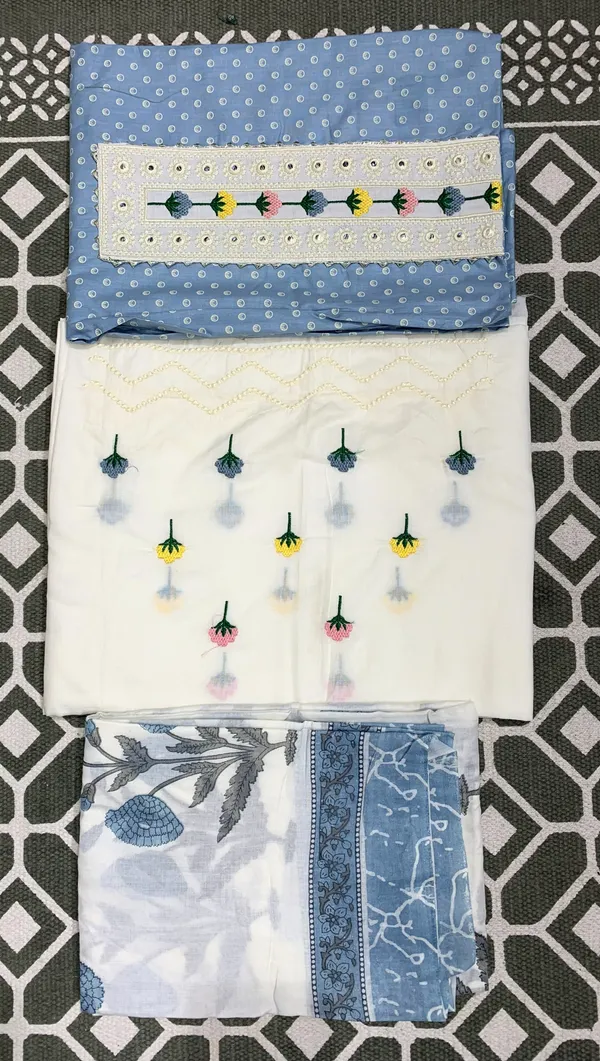 Powder_Blue_Premium_Cotton_&_Mul-Mul_Dupatta_Suit_Dress_Material_For_Women