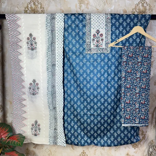 Royal_Blue_Premium_Cotton_&_Chikan_Dupatta_Suit_Dress_Material_For_Women