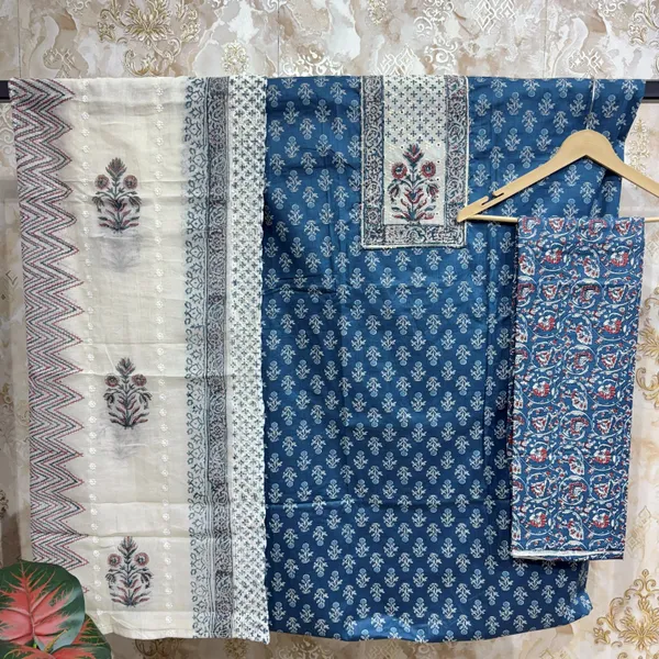 Royal_Blue_Premium_Cotton_&_Chikan_Dupatta_Suit_Dress_Material_For_Women