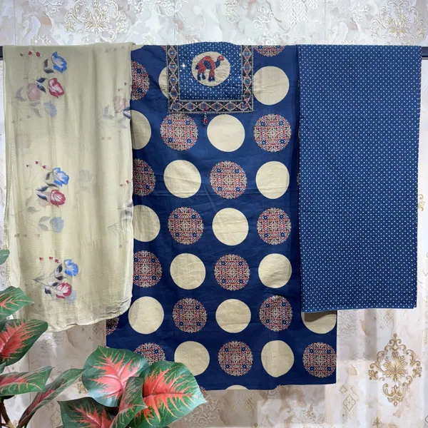 Royal_Sapphire_Pure_Cotton_&_Chiffon_Dupatta_Suit_Dress_Material_For_Women