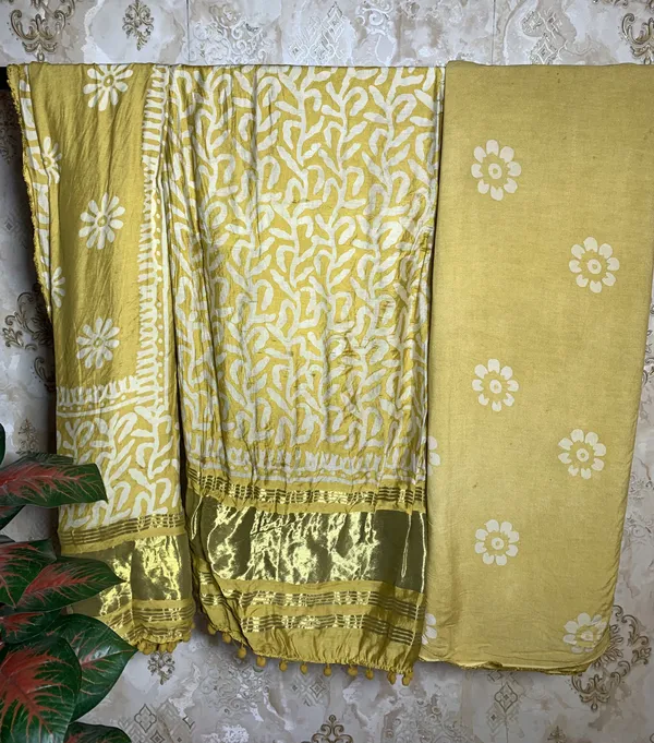 Golden_Yellow_Rayon_Silk_Suit_Dress_Material_For_Women