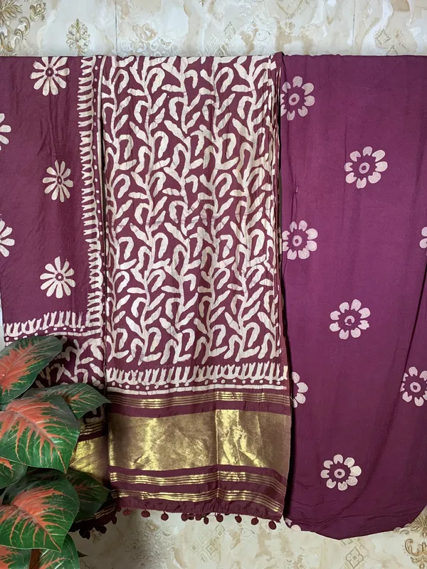 Wine_Rayon_Silk_Suit_Dress_Material_For_Women