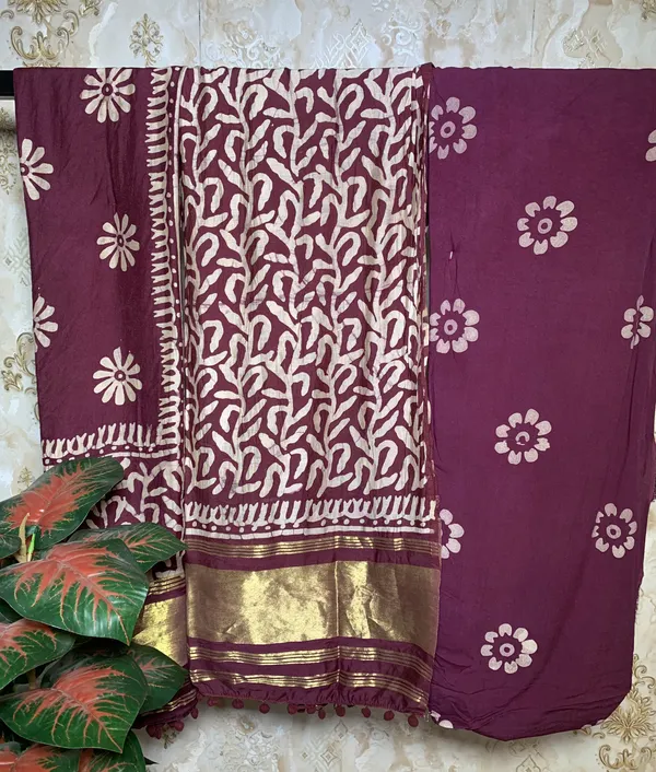 Wine_Rayon_Silk_Suit_Dress_Material_For_Women