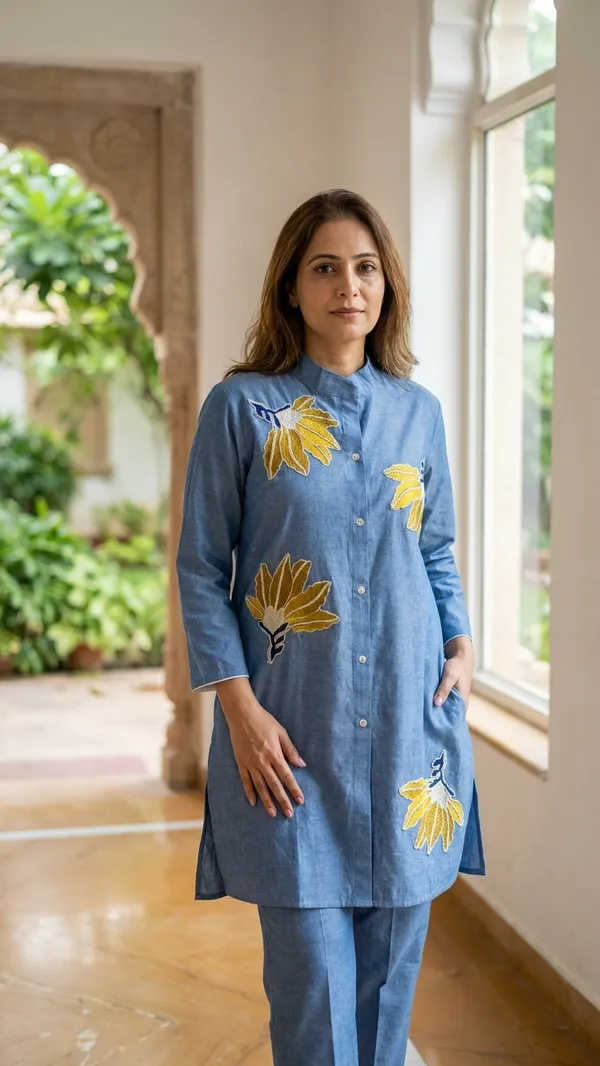 SOFT_DENIM_COORD_SET_WITH_APPLIQUE_&_EMBROIDERY_WORK