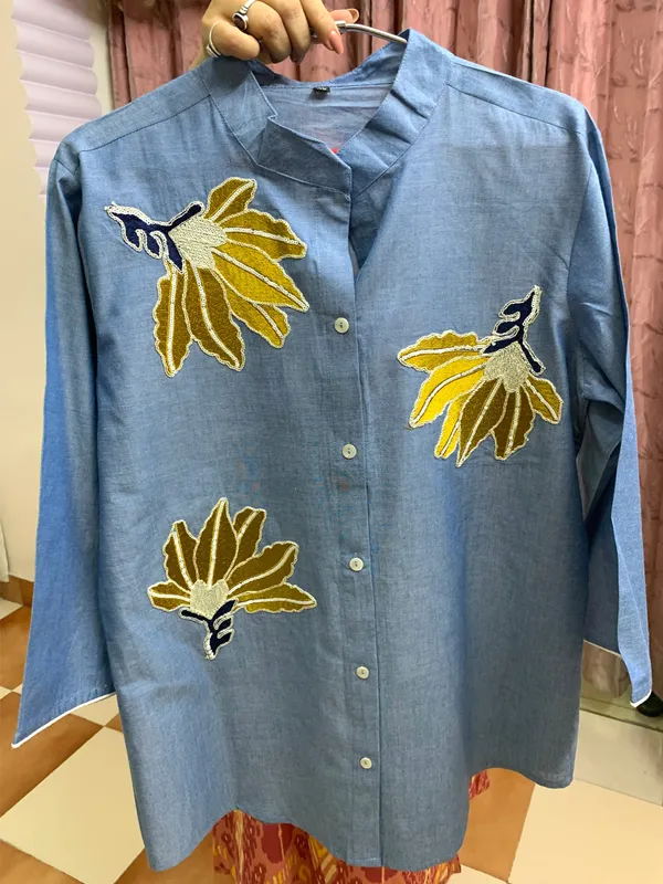 SOFT_DENIM_COORD_SET_WITH_APPLIQUE_&_EMBROIDERY_WORK