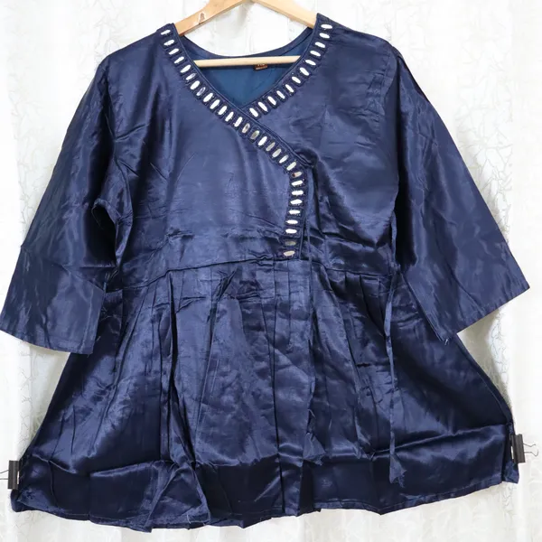Silk_short_Kurti_Rajasthani_Angrakha_style