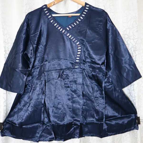 Silk_short_Kurti_Rajasthani_Angrakha_style