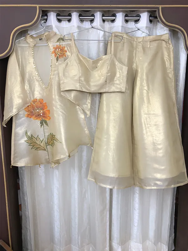 Tissue_Metallic_party_wear_with_Buster_